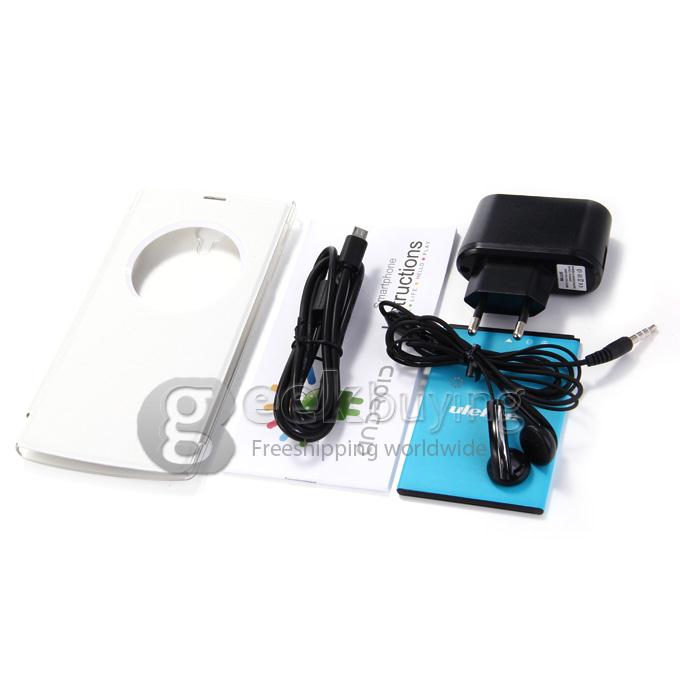 Ulefone L55 5.5 Inch QHD MTK6582M+6290 Quad Core 1.3GHz Smartphone Android 4.4 1GB RAM 8GB ROM 8.0MP 2.0MP 4G- White
