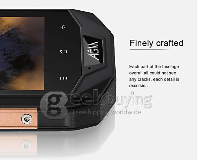 AGM STONE 5S IP67 Qualcomm MSM8926 Quad Core 1.2GHz Waterproof Smartphone 5.0 inch Android 4.4 1GB 8GB 8.0MP 4G LTE - Silver