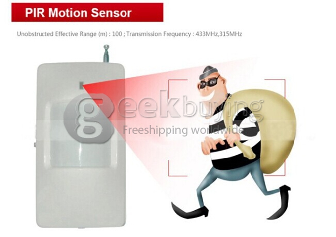 YA-500-GSM-7 LCD Security Wireless GSM Autodial Home Office Burglar Intruder Fire Alarm