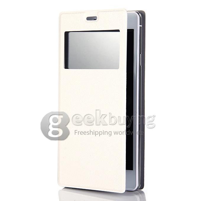 JIAKE V13 5.5inch Android 4.4 Phone MTK6572W Dual Core 1.2GHz Smartphone QHD 4GB ROM 2.0MP+0.3MP 3G GPS Smart Wake-White