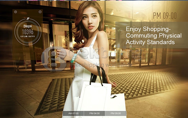 Original Xiaomi Mi Band 2015 Upgraded Version Xiaomi Wristband IP67 Bluetooth 4.0 Bracelet with White LED Lights - Black