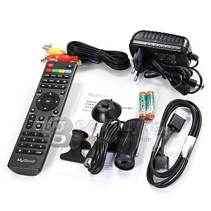 Geniatech MyGica ATV1220T2 XBMC Android TV BOX Built-in DVB-T2 1G RAM 4G ROM Amlogic 8726-MX Dual Core - Black