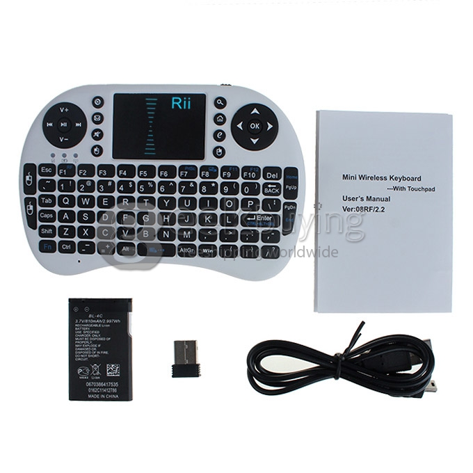 Rii i8 Mini 2.4G Wireless Keyboard with Touchpad for PC Google Android TV Box Xbox360 PS3 HTPC