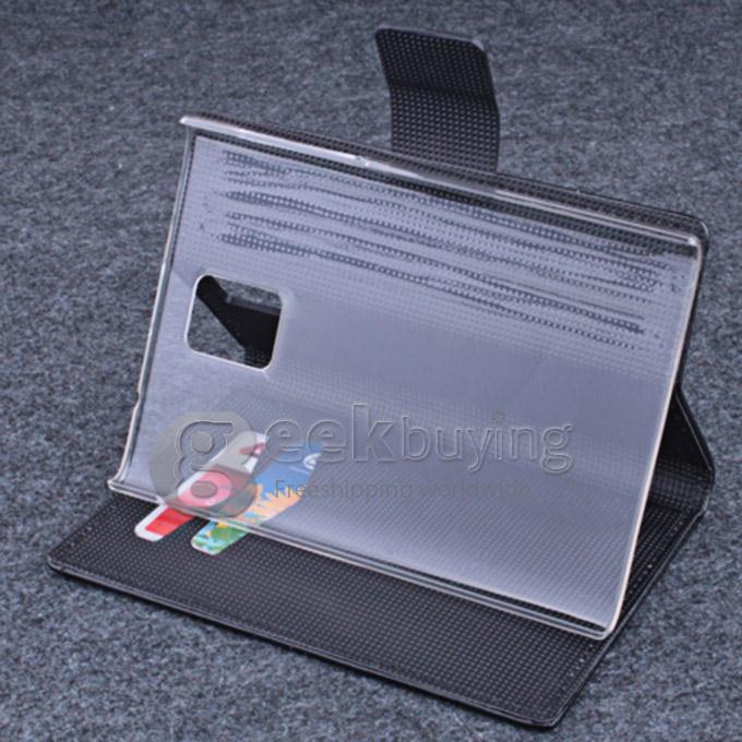 Protective Hard Cover Flip Stand Leather Case for Blackberry Passport -Black