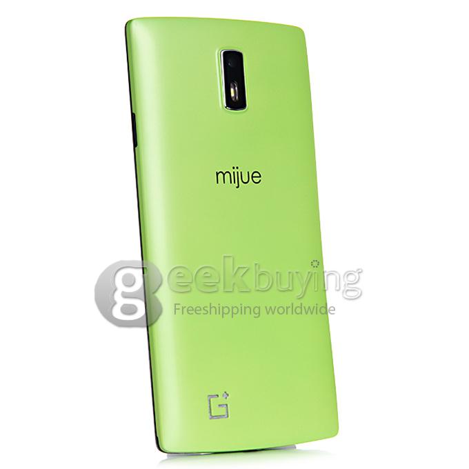 MIJUE G6 5.5inch MTK6572W Dual Core 1.2GHz Smartphone QHD Android 4.4 4GB ROM 2MP+0.3MP 3G GPS Dual SIM Smart Wake-Green