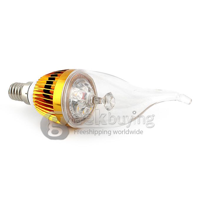 3W E14 Home Candle Bulb LED Light Lamp AC 85-265V(6pcs) - Warm White