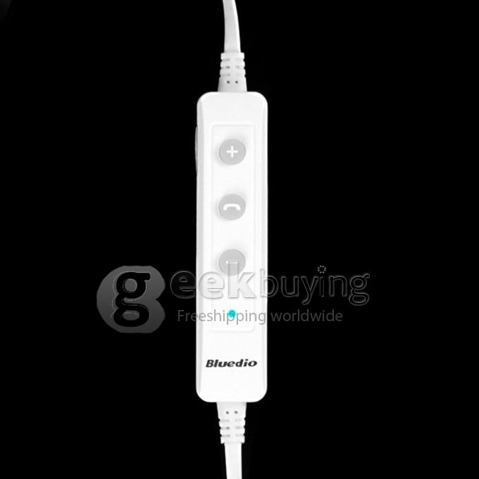 Bluedio Energy S2 Waterproof Sport Bluetooth 4.0 Wireless Earbuds Earphone with Mic - White