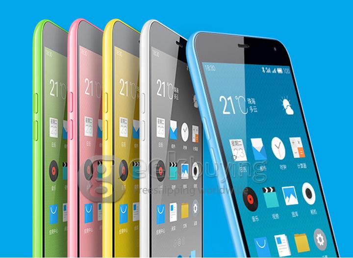 MEIZU MEILAN M1 NOTE 5.5inch FHD Smartphone 4G LTE MTK6752 Octa Core 1.7 GHz Flyme 4 OS 2GB RAM 16GB ROM 13.0MP - Yellow