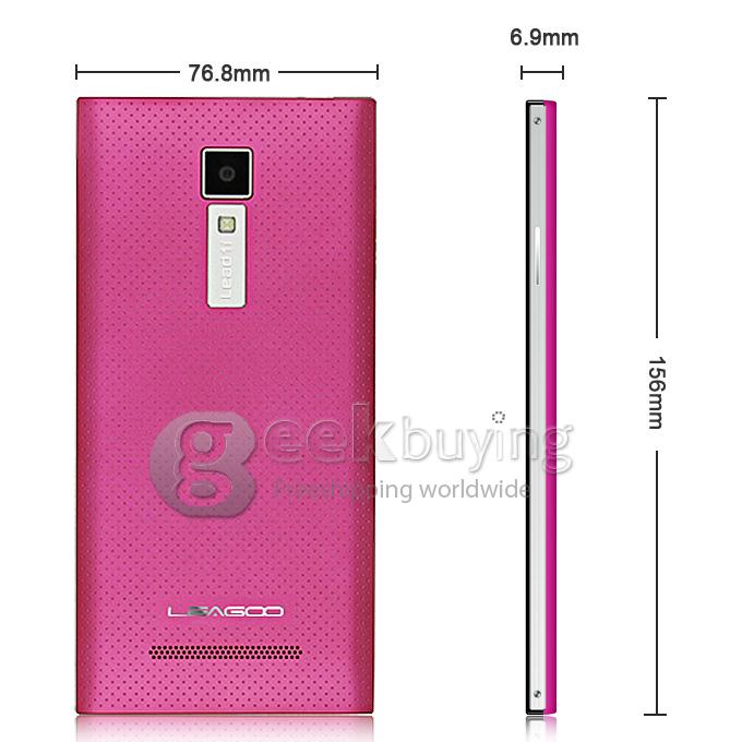 LEAGOO Lead 1i MTK6582 Quad Core 1.3GHz 5.5Inch Smartphone Android4.4 1GB+8GB 13.0MP 5.0MP IPS HD 3G/GPS/OTG - Red