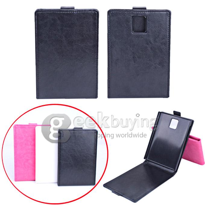 Protective Hard Cover Flip Stand Leather Case for Blackberry Passport -Black