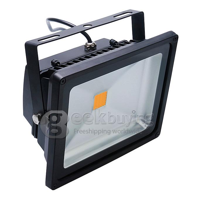 Waterproof 30W LED Flood Light High Power Outdoor Spotlights Lamp 85-265V AC Warm White - Black