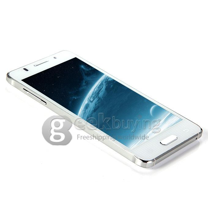 MPIE S168 5.0Inch Android 4.4 Smartphone FWVGA MTK6572 Dual Core 1.0GHz 512MB+4GB 3G GPS Dual Camera - White