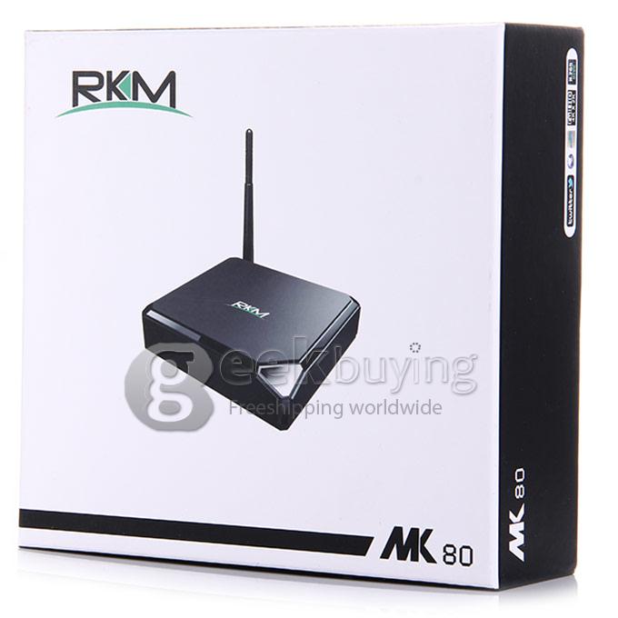 RKM MK80 Allwinner A80 Octa Core 4K Media Player 2G RAM 16G ROM 802.11AC 2.4G/5G WIFI Bluetooth SATA DLNA USB 3.0 - Black