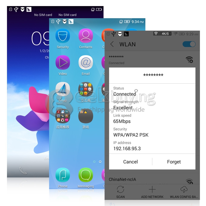 Lenovo S90 5.0inch Metal Fuselage Qualcomm MSM8916 Quad-core 1.2GHz Smartphone IPS HD Android 4.4 OS 1GB+16GB 13.0MP 8.0MP - Silver