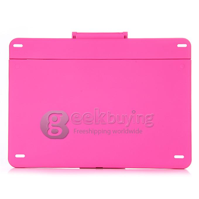 K561C Bluetooth Keyboard 360 Swivel Rotating Stand Case Cover for Apple iPad Air 2 - Pink