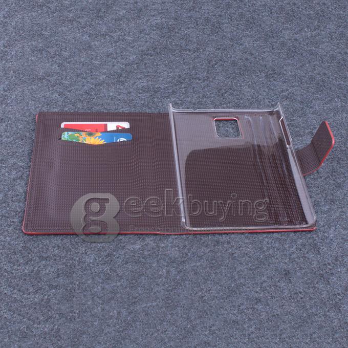 Protective Hard Cover Flip Stand Leather Case for Blackberry Passport -Brown