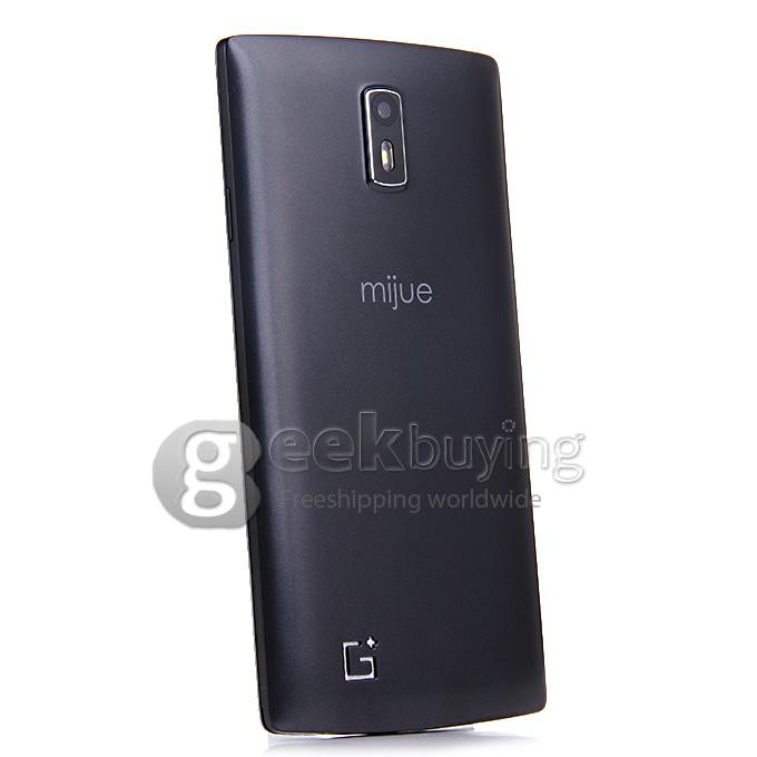 MIJUE G6 5.5inch MTK6572W Dual Core 1.2GHz Smartphone QHD Android 4.4 4GB ROM 2MP+0.3MP 3G GPS Dual SIM Smart Wake-Black