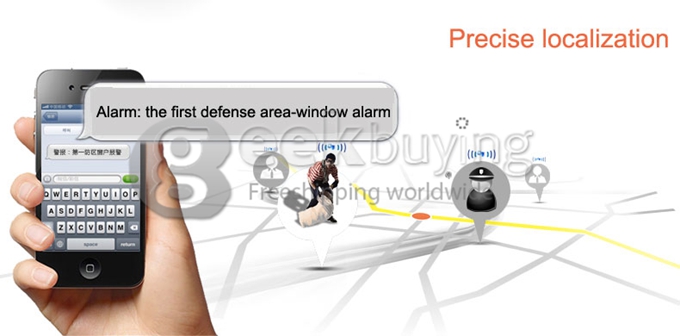 YA-500-GSM-7 LCD Security Wireless GSM Autodial Home Office Burglar Intruder Fire Alarm