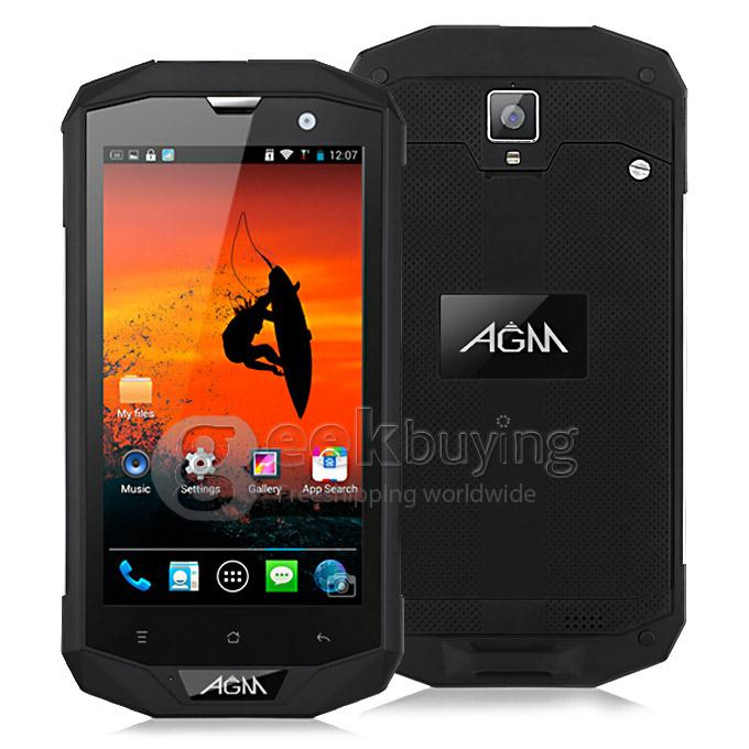 AGM STONE 5S IP67 Qualcomm MSM8926 Quad Core 1.2GHz Waterproof Smartphone 5.0 inch Android 4.4 1GB 8GB 8.0MP 4G LTE - Silver