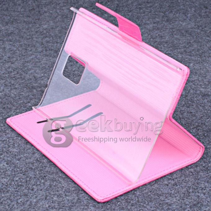 Protective Hard Cover Flip Stand Leather Case for Blackberry Passport -Rose
