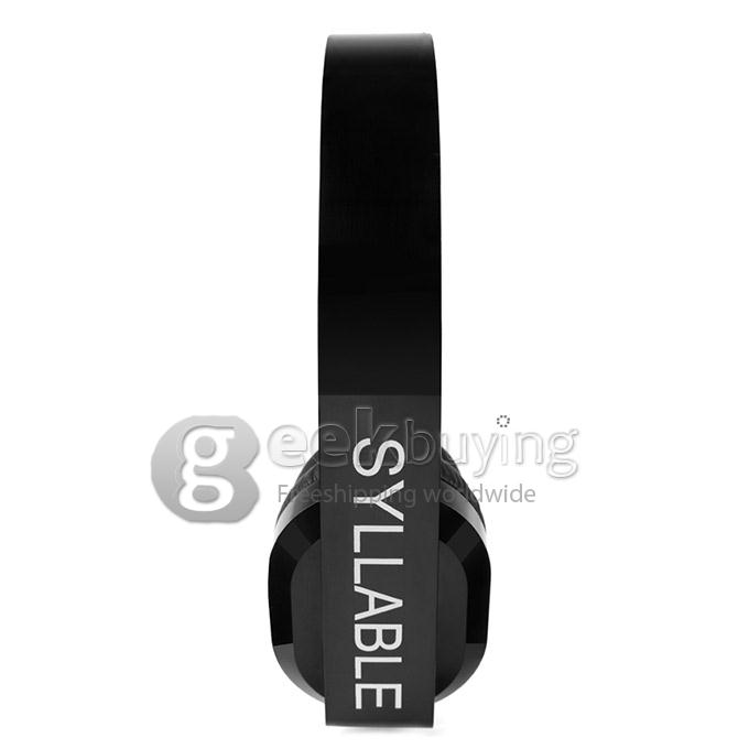 Syllable G600 Wireless Bluetooth 4.0 Headphone Earphone Deep Bass Built-in Mic / 40mm Speaker - Black + Red