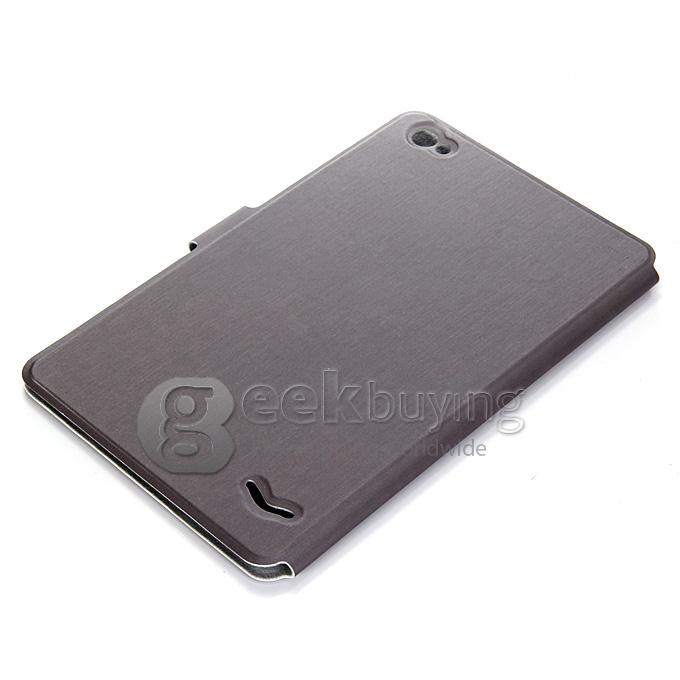 High Quality PU Leather Stand Case for PIPO W7 Tablet PC - Gray