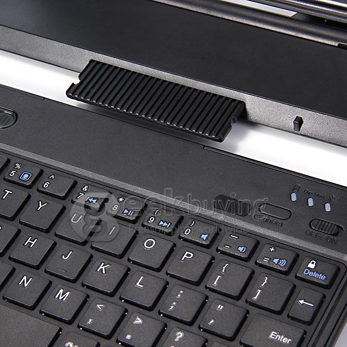 360 Degree Swivel Rotating Stand Bluetooth Keyboard Case Cover For IPad Air 2 iPad 6 - Black
