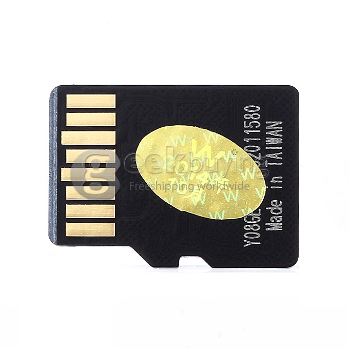 High Speed 8GB TF card Micro SD Card with SD Adapter (Black)