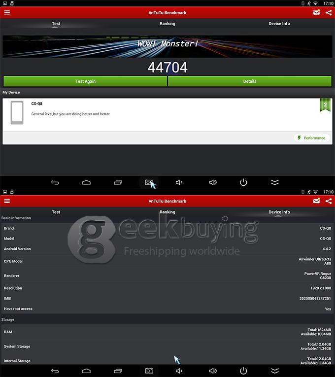 CS-Q8 A80 Octa Core Android Mini PC XBMC 4K 2GB RAM 16GB ROM 2.4G/5G 802.11AC WIFI USB 3.0 BT H.265 SATA 1000M Ethernet