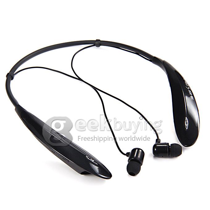 HB-800S CSR Bluetooth 4.0 Wireless Neck Headphone Stereo Earphone with Mic for iPhone Samsung HTC - Black