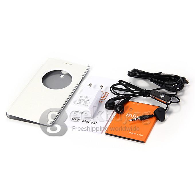 MIJUE T100 MTK6592 Octa Core 1.7GHz 5.5 Inch IPS HD Smartphone Android 4.4 2GB RAM 16GB ROM 15.0MP 5.0MP Gesture S- Whit