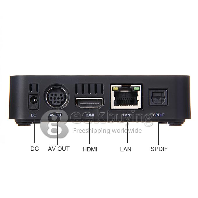 Geniatech MyGica ATV310M Linux XBMC TV Box Media Player Amlogic 8726-M3 1G RAM 4G ROM Support 1080P Dolby 5.1 - Black