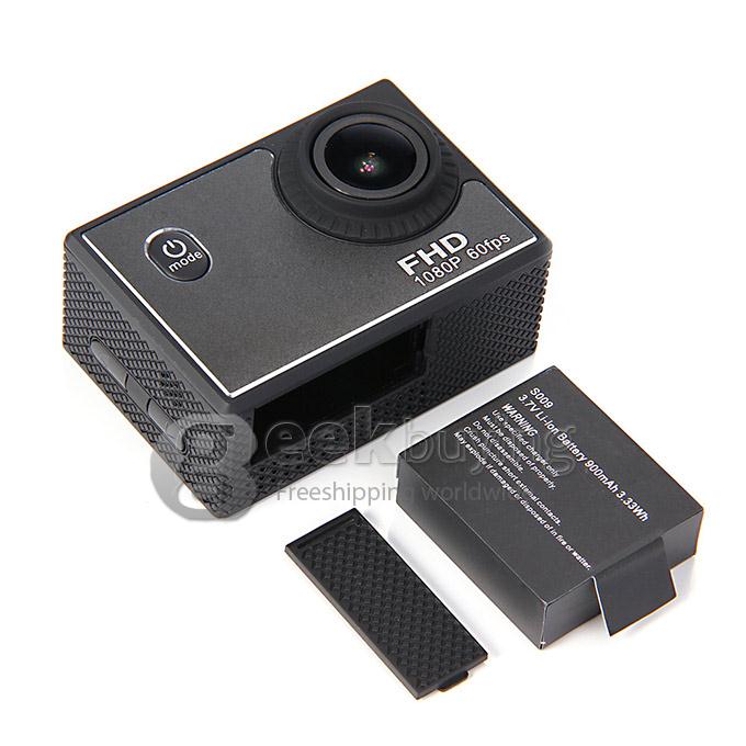 Original X1 Sports Camera 170 Degrees Wide Angle 1080P FHD 60fps Waterproof 30M Helmet Camera Underwater Sport Camcorder -Black