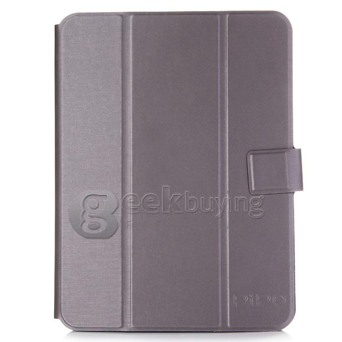High Quality PU Leather Stand Case for PiPO M7 Tablet PC - Gray