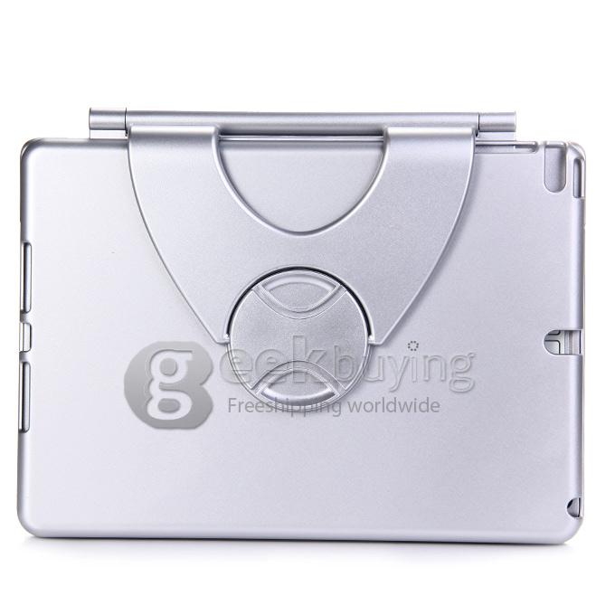 360 Degree Swivel Rotating Stand Bluetooth Keyboard Case Cover For IPad Air 2 iPad 6 - Silver