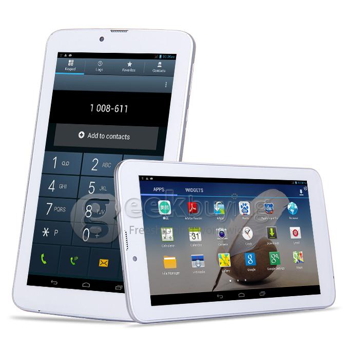 AMPE A77 3G Phone Call Tablet PC 7 Inch Android 4.2 8GB ROM IPS Screen BT GPS - White