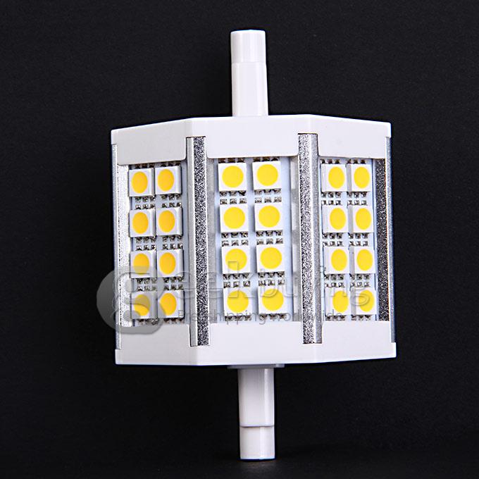 LED-5020-5W R7S 24LED 5050 SMD Lamp Energy Saving Flood Light Bulb 78mm - Cold White