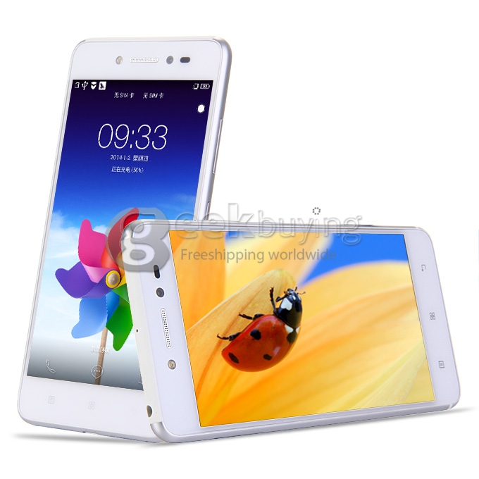 Lenovo S90 5.0inch Metal Fuselage Qualcomm MSM8916 Quad-core 1.2GHz Smartphone IPS HD Android 4.4 OS 1GB+16GB 13.0MP 8.0MP - Silver