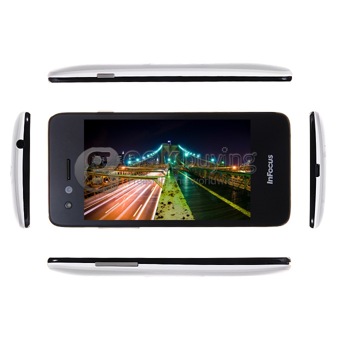 Foxconn InFocus M2 4.2 Inch Snapdragon MSM8926 Quad Core 1.2GHz Smartphone Android 4.4 1GB 8GB 4G LTE HD 8MP 8MP - White