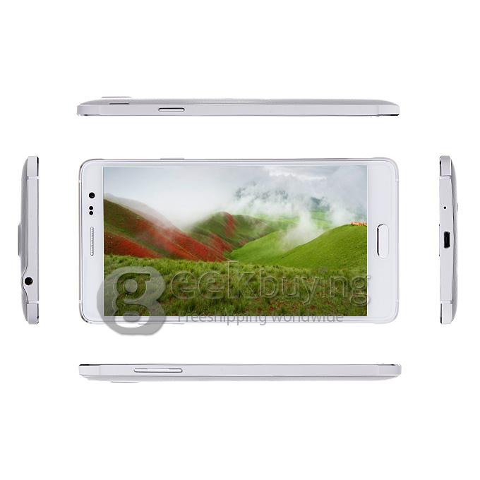 Kingelon N9500 5.7Inch IPS HD MTK6582 Quad Core SmartPhone Android 4.4 1GB+8GB 5.0MP Camera 3G GPS OTG Gesture Sensing -White