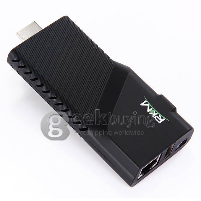 RKM V5 RK3288 TV Dongle Stick RJ45 1000M LAN 2GB RAM 16GB ROM Android 4.4 2.4G/5G WIFI Bluetooth - Black