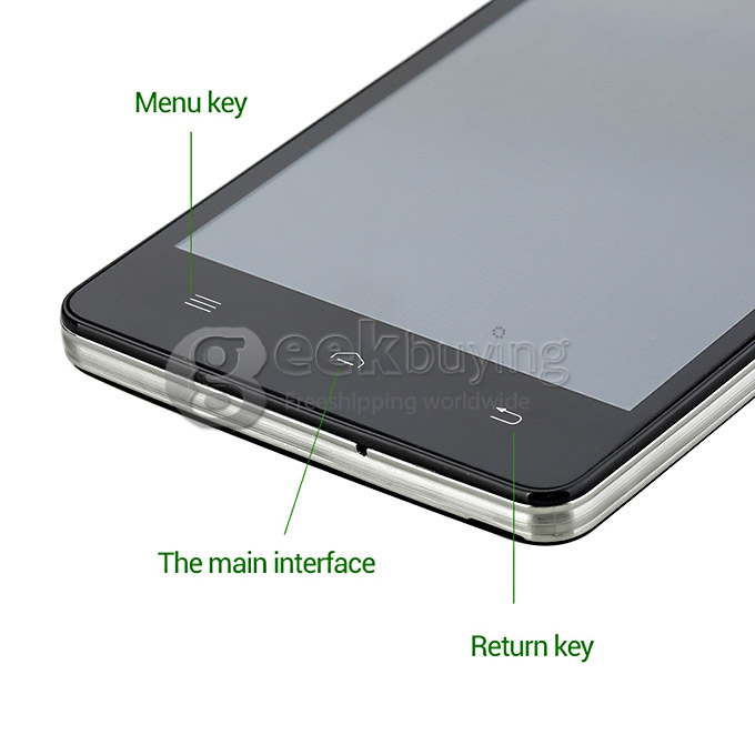 VK1000 5 Inch FDD-LTE 4G Smartphone IPS QHD Screen MTK6582+6290 Dual Platform 1GB RAM 4GB ROM 8.0MP Android 4.2 OTG/GPS - Black