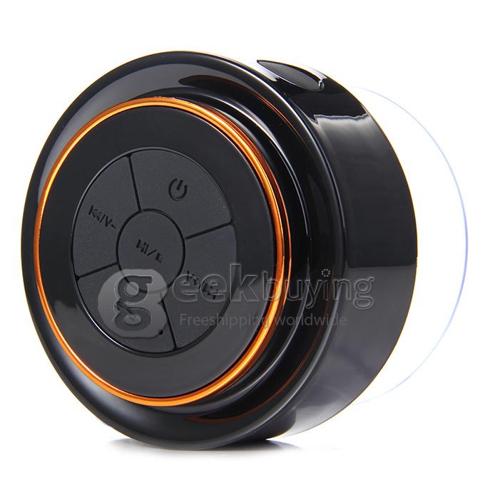 F102 IP67 Waterproof Creations Wireless Bluetooth 3.0 Shower Suction Speaker Hand-free Function - Orange