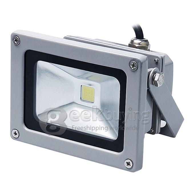Waterproof Grey 10W LED Flood light High Power Outdoor Spotlights Lamp 85-265V AC - Warm White