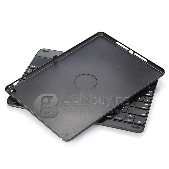 K561C Bluetooth Keyboard 360 Swivel Rotating Stand Case Cover for Apple iPad Air 2 - Black