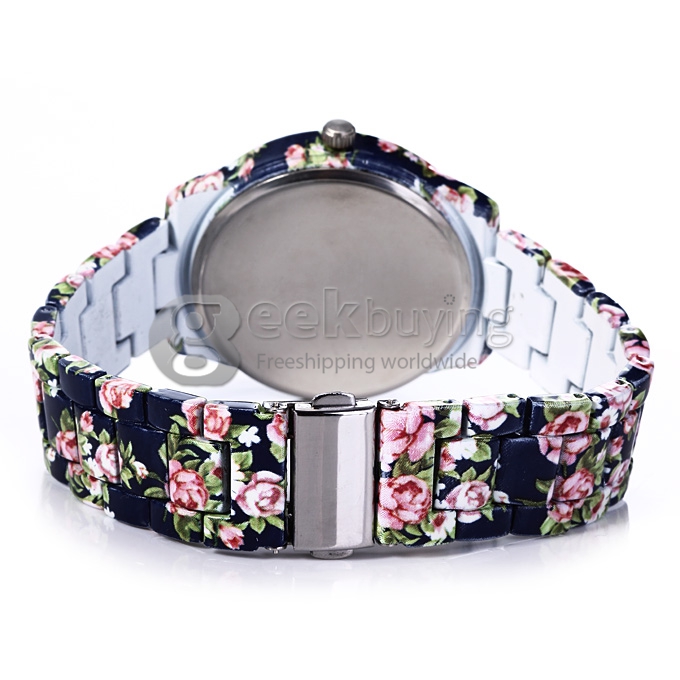 GENEVA Fashion Ceramic Analog Japanese Movement Quartz Wrist Watch for Woman - Blue