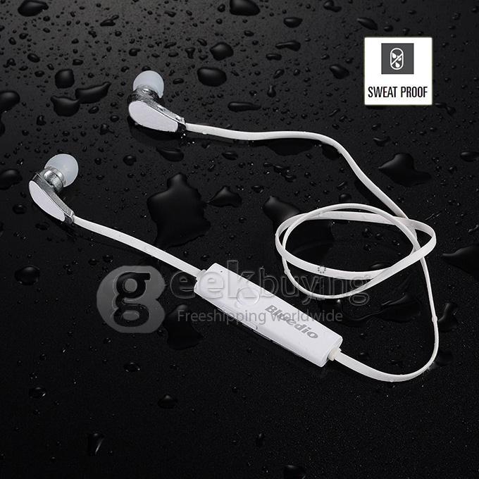 Bluedio N2 Waterproof Wireless Bluetooth 4.1 Stereo Earbuds Earphone Heaset Headphone Built-in Microphone - White