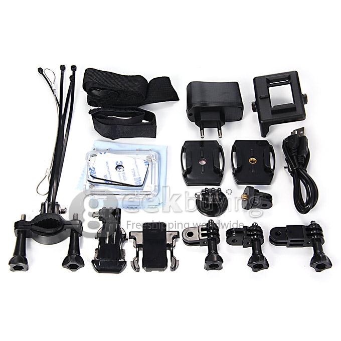 Original X1 Sports Camera 170 Degrees Wide Angle 1080P FHD 60fps Waterproof 30M Helmet Camera Underwater Sport Camcorder -Black