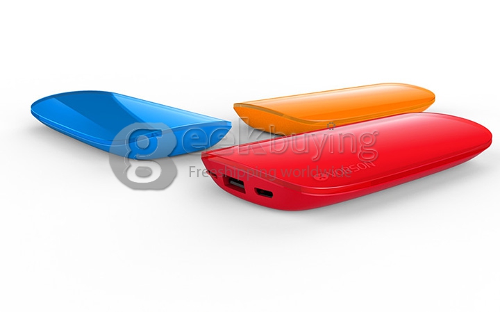 Vorson SHELL II 6000mAh USB Mobile Power Bank External Battery 2.1A for Smartphone Tablet - Blue