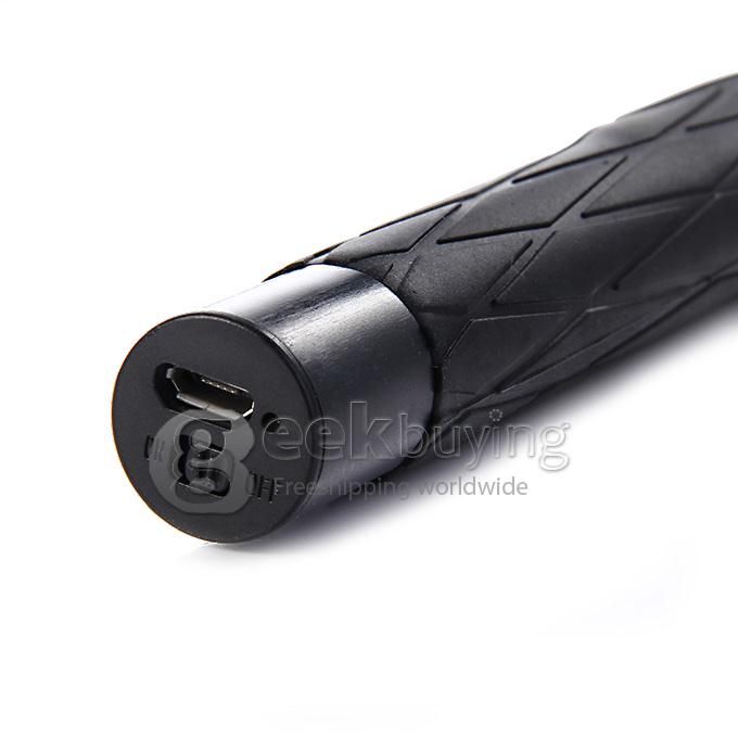 D09 Wireless Bluetooth Selfie Stick Monopod with Mirror for iPhone Galaxy Android - Black